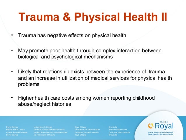 effects of trauma on the body trauma and mental health
